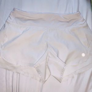 Athleta white shorts